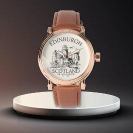 Relógio Vintage Edinburgh Castle | United Kingdom