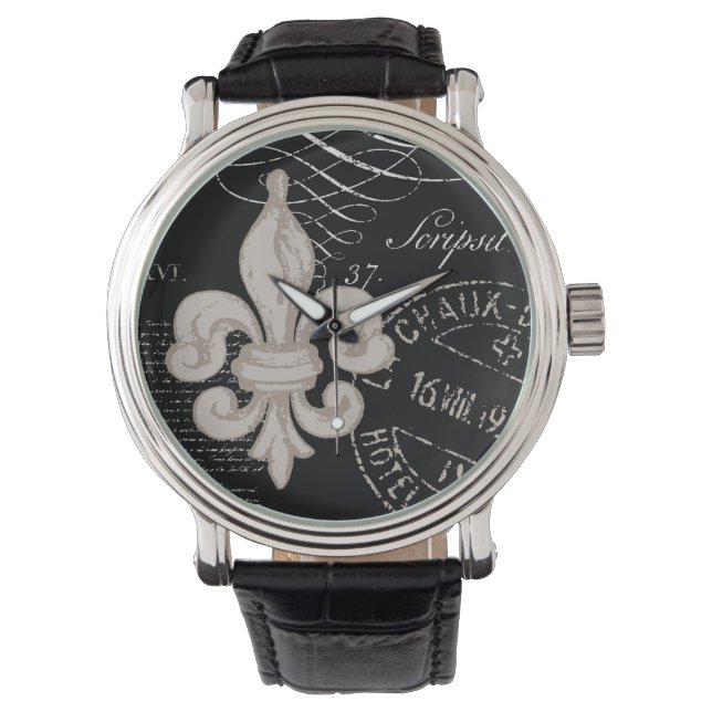 Relógio Vintage Fleur de lis Watch (Frente)