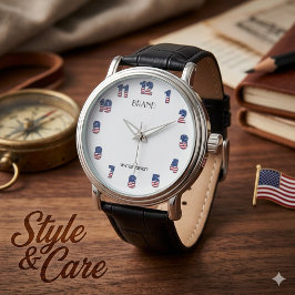 Relógio Vintage Masculino - Design Personalizado c