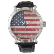 Vintage Rustic American Flag