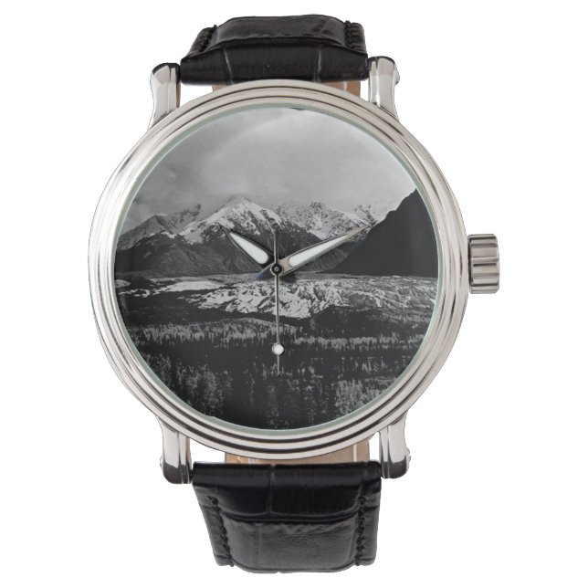 Relógio Vintage USA Alaska Matanuska glaciar (Frente)