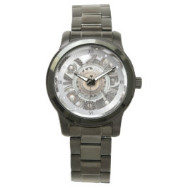 Relógio Vintage Vapor Gear Black Watts