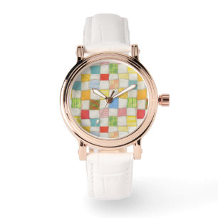 Relógio Vintage White Watch, Rosa Dourado, LOUCO