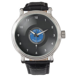 Relógio Vinyl Records Design Wrist Watch