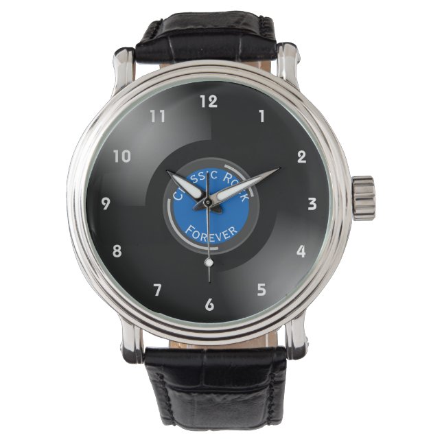 Relógio Vinyl Records Design Wrist Watch (Frente)