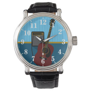 Relógio Violão e Amp