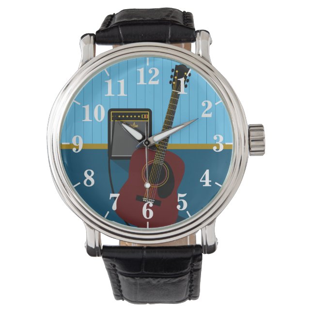 Relógio Violão e Amp (Frente)
