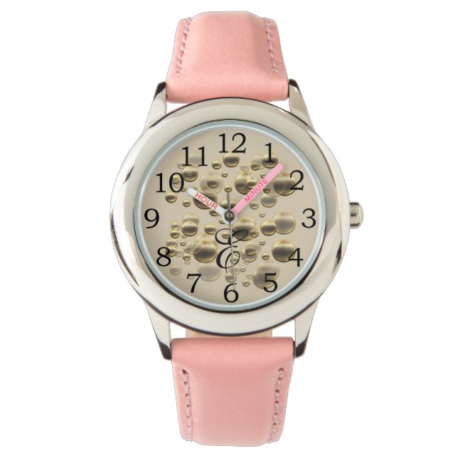 Relógio Vista de Feriado Dourado Retroativo (Frente)