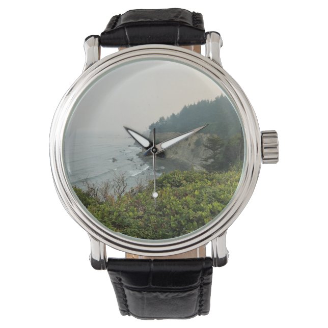 Relógio Vista em Simpson Reef Overlook, Costa do Oregon (Frente)