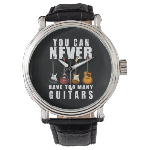 Relógio Você Nunca Pode Ter Muitas Guitarras Música Engr