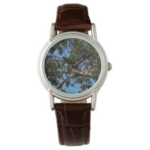 Relógio "Voo da Natureza: Cockatoos australianos brancos