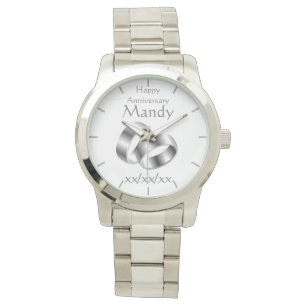 Relógio Vow Renewed Anniversário WIFE Watch Personalizado