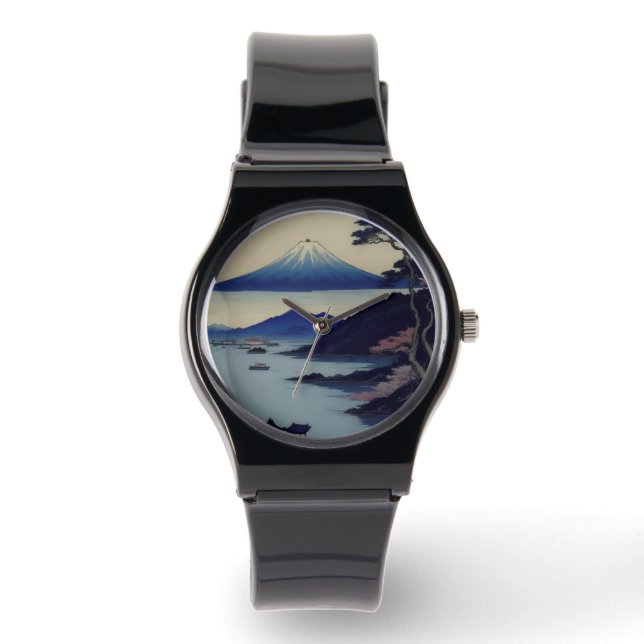 Relógio Watch -  Lake, Pine and Mountain - Japan (Frente)