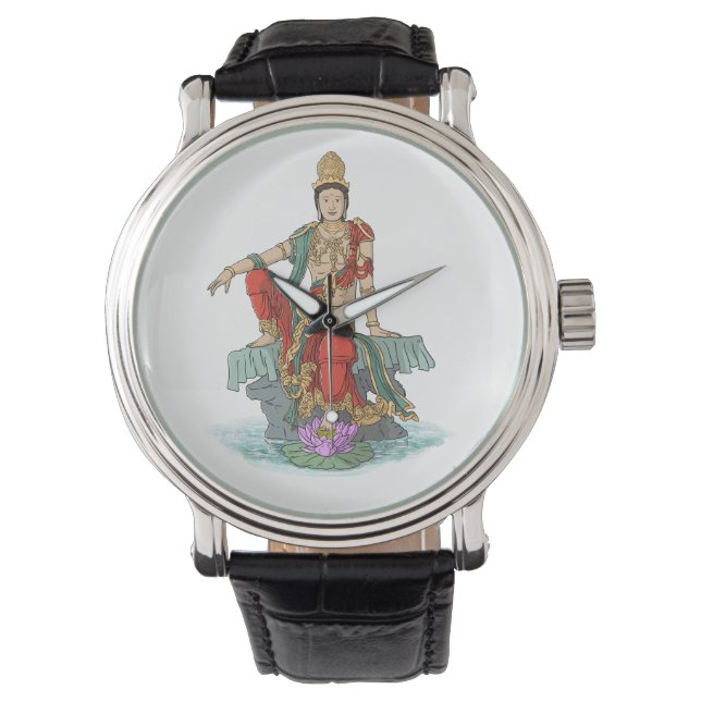 Relógio Water Moon Guan Yin Bodhisattva Watch (Frente)