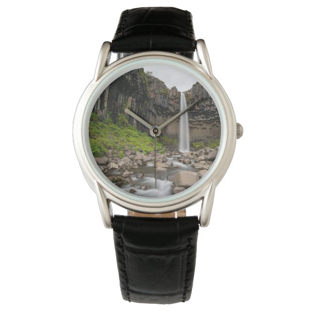 Relógio Waterfalls | Svartifoss Waterfall, South Iceland (Frente)