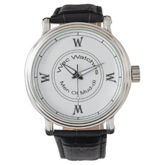Relógio Wec W White Faced Leather Watch