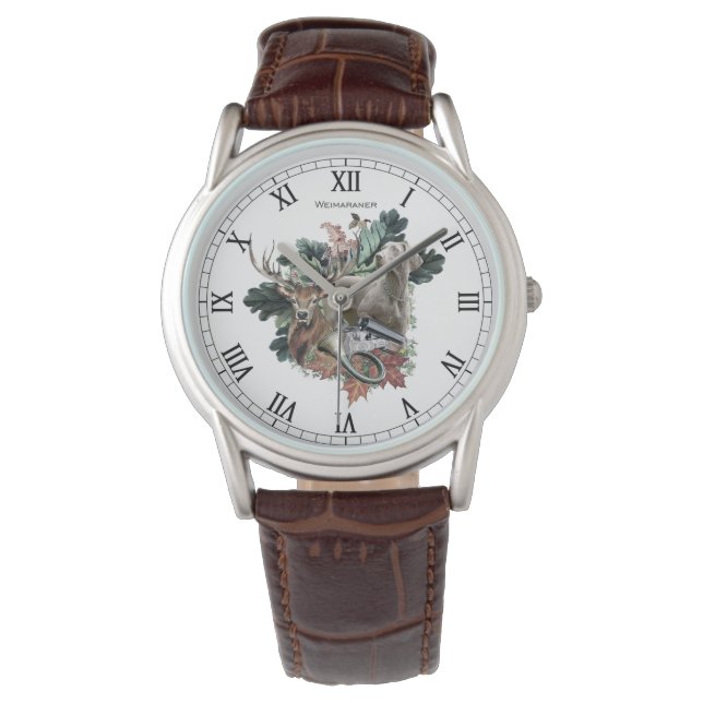 Relógio Weimaraner, "Cinza Fantasma" (Frente)