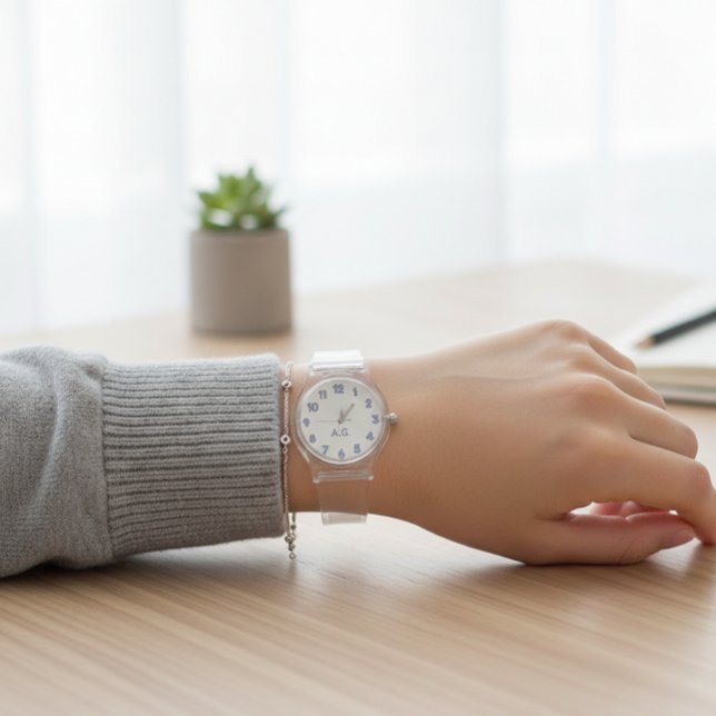 Relógio Wellness Waters Wristwatch - Transparent Ice Desig (Criador carregado)