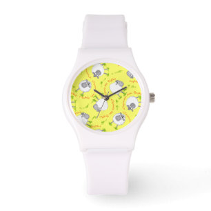 Relógio Welsh Sheep, Wales Forever Sporty White Wristwatch