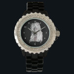 Relógio White Horse Watch - Cor Personalizada<br><div class="desc">Cavalo Branco</div>