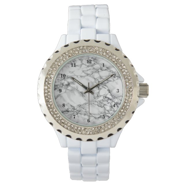 Relógio White Marble Stone Watch (Frente)