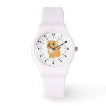 White Strap Watch - Gato Cinto
