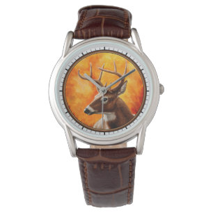 Relógio Whitetail Deer Trophy Buck Head