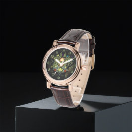 Relógio William Morris Folhas E Flores