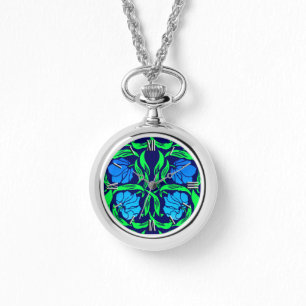 Relógio William Morris Pimpernel, Cobalt Blue e Green
