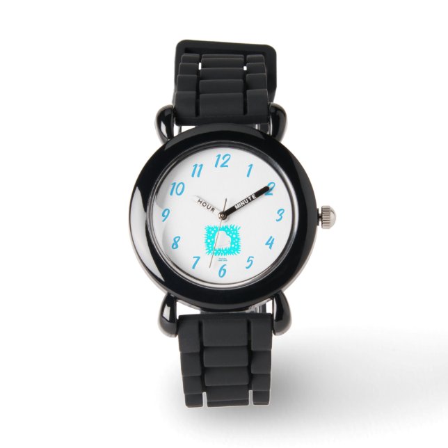 Relógio Winter Snow Heart Kids Silver Glitter Watch (Frente)