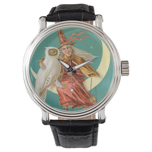 Relógio Witl Owl Crescent Moon (Frente)