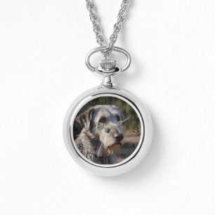 Relógio Wolfhound Irlandês Não Estou Amado, Necklace Watch