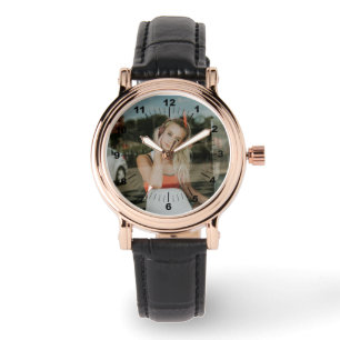 Relógio Women's Watch - Personalizado - Rosa Dourado Vinta