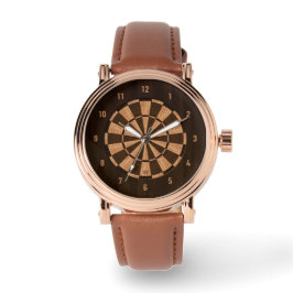 Relógio Wood Dartboard Watch