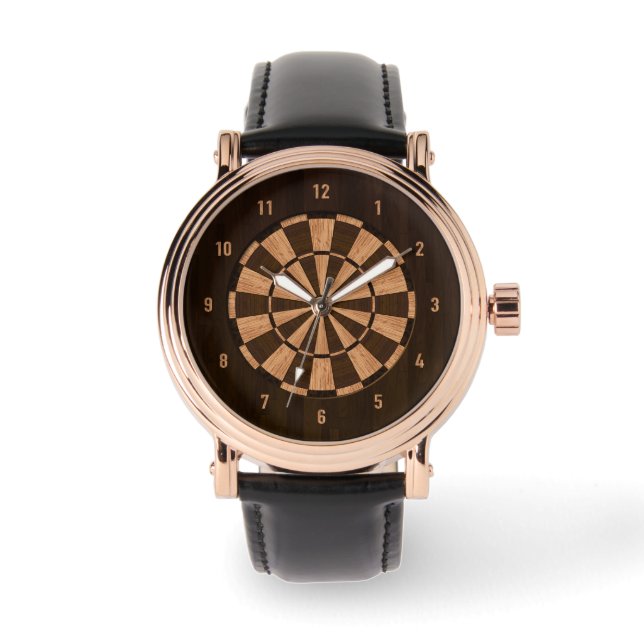 Relógio Wood Dartboard Watch (Frente)