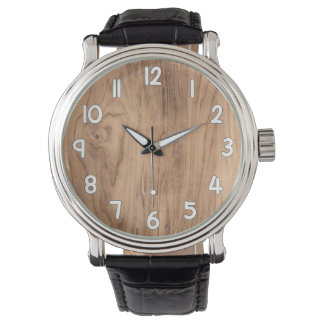 Relógio Wood Texture Wrist Watch – Natural Rustic Timepiec