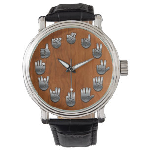 Relógio Woodgrain v2 do ASL