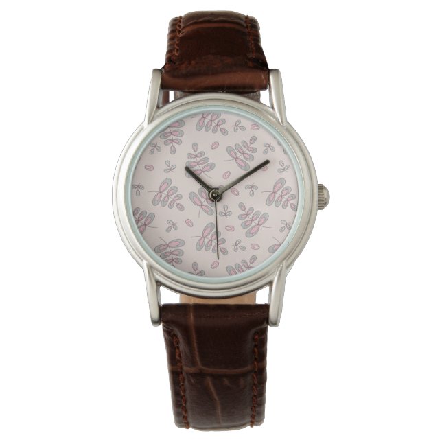 Relógio Woodland Leaves Watch (Frente)