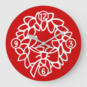 Relógio Wreath Round Wall