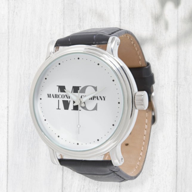 Relógio Wristwatch with Initial for Business, Personal Gif (Criador carregado)