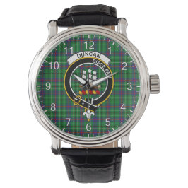 Relógio Xadrez Clã Eterno Clã Duncan Tartan Crachá