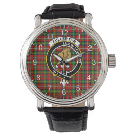 Relógio Xadrez Clã Fullerton Tartan do Eterno clássico