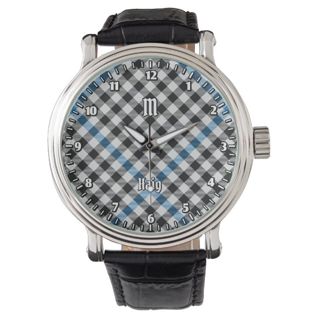 Relógio Xadrez Clan Haig Verificar Tartan (Frente)