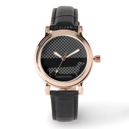 Relógio Xadrez Dachshund em preto