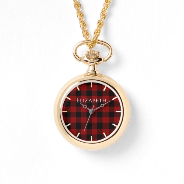 Relógio Xadrez de Buffalo Personalizada (Frente)