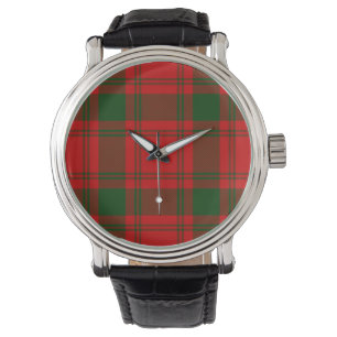 Relógio Xadrez verde tartan tartan MacQuarrie