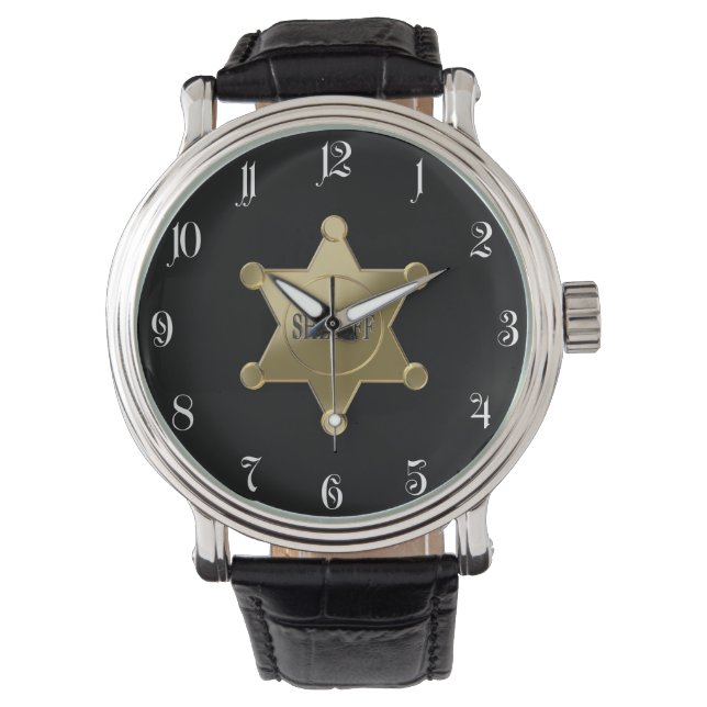 Relógio Xerife ouro star (Frente)