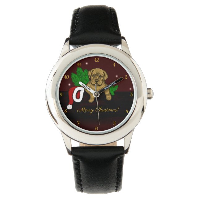 Relógio XMas puppy (Frente)