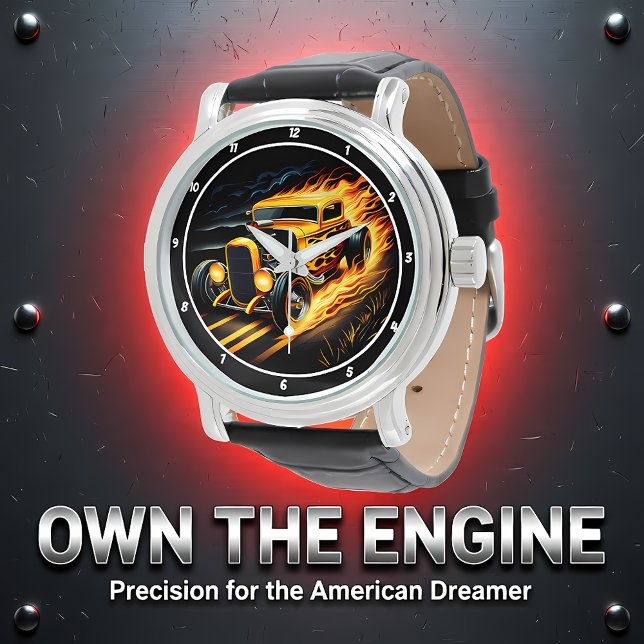 Relógio Yellow Hot Rod, Fiery Grass (Criador carregado)