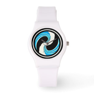 Relógio Yin Yang Waves